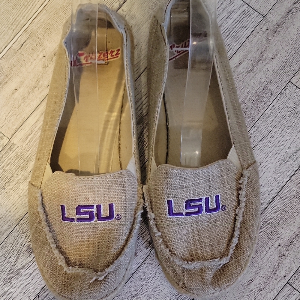 Cruzerz Tan LSU Tigers Slip On Shoes Size 9